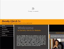 Tablet Screenshot of dorothyufotandco.com